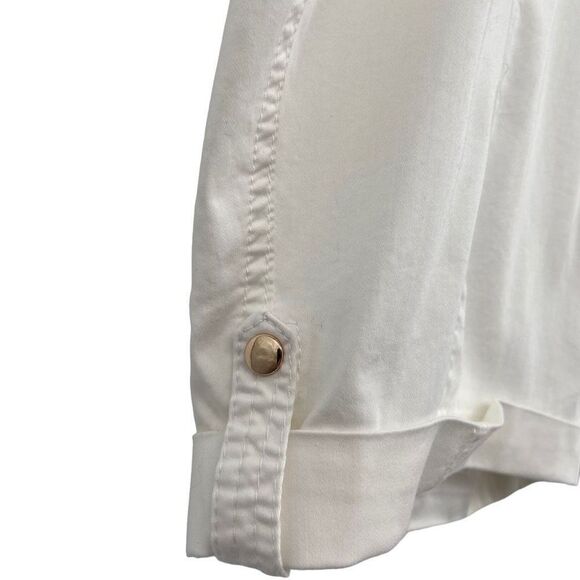 Chico’s Cuffed Bermuda Shorts White NWT Size 16 - Picture 3 of 7